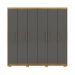 Guarda-Roupa 6 Portas 6 Gavetas 100% MDF Recife Nature/Alasca