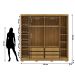 Guarda-Roupa 6 Portas 6 Gavetas 100% MDF Recife Nature/Alasca