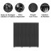 Guarda-Roupa 6 Portas 6 Gavetas 100% MDF Recife Nature/Champagne