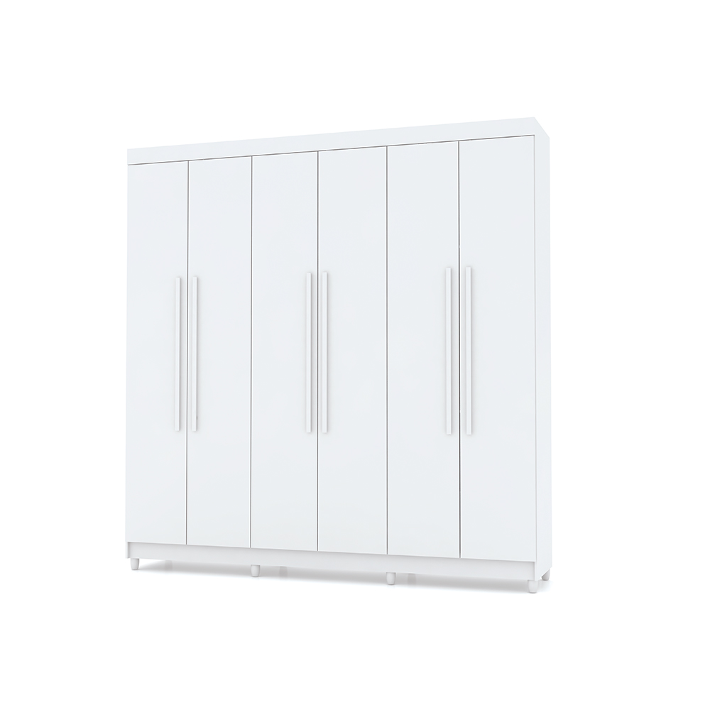 Guarda Roupa 6 Portas Audi Branco