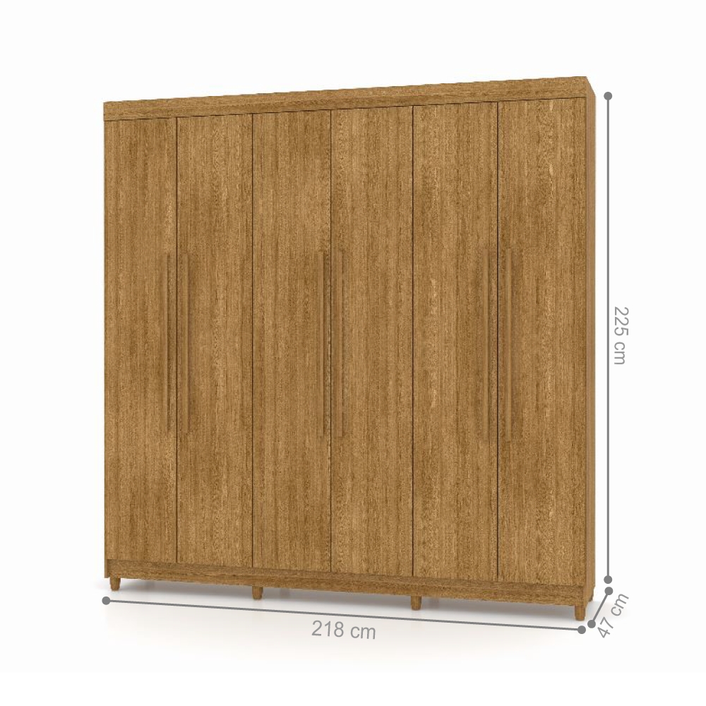Guarda Roupa 6 Portas Audi Nature