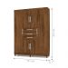 Guarda Roupa 6 Portas Capitiva Imbuia