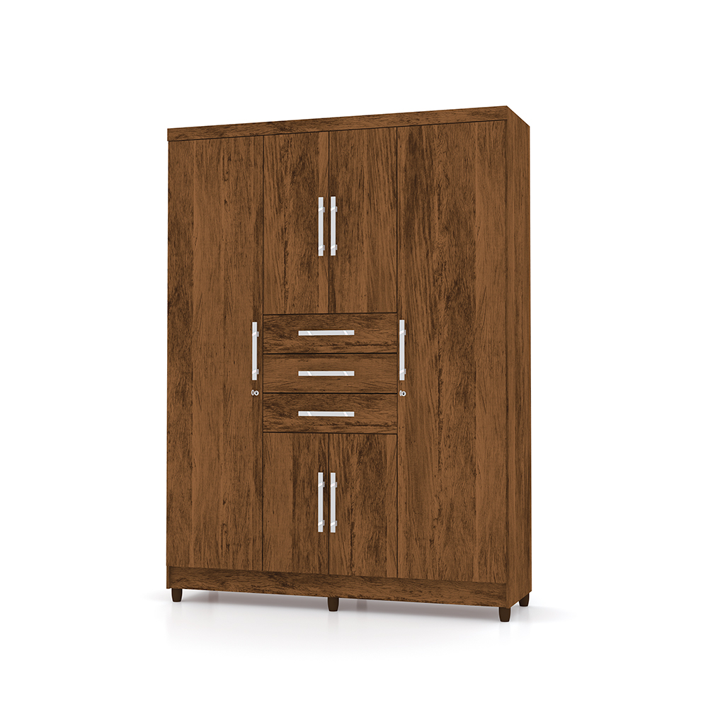 Guarda Roupa 6 Portas Capitiva Imbuia