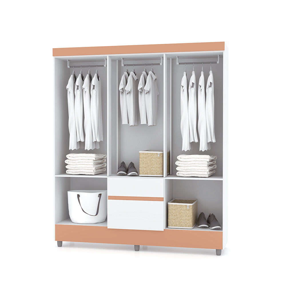Guarda Roupa 6 Portas Urus Branco Camarim