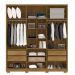 Guarda-Roupa Casal 100% MDF 6 Portas com Espelho Bolonha Nature