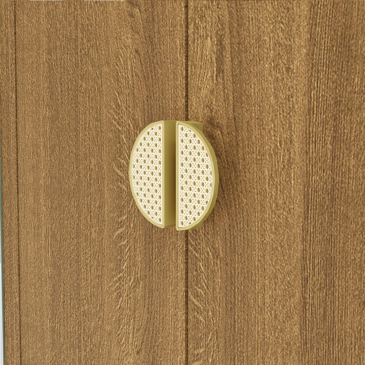 Guarda-Roupa Casal 100% MDF 6 Portas com Espelho Bolonha Nature
