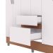 Guarda-Roupa Casal 6 Portas 2 Gavetas com Espelho Ideval Branco/Camarim