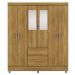 Guarda-Roupa Casal 6 Portas 2 Gavetas com Espelho Ideval Nature