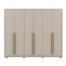 Guarda-Roupa Casal 6 Portas 3 Gavetas 100% MDF Dukai Fendi