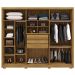 Guarda-Roupa Casal 6 Portas 3 Gavetas 100% MDF Dukai Nature