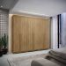 Guarda-Roupa Casal 6 Portas 3 Gavetas 100% MDF Dukai Nature
