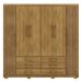 Guarda-Roupa Casal 6 Portas 6 Gavetas 100% MDF Cadence Nature/Brisa