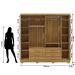 Guarda-Roupa Casal 6 Portas 6 Gavetas 100% MDF Cadence Nature/Brisa