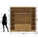 Guarda-Roupa Casal 6 Portas 6 Gavetas 100% MDF Espelho Cadence Nature/Brisa