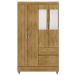 Guarda-Roupa Solteiro 4 Portas 2 Gavetas com Espelho Ideval Nature