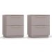 Kit 2 Mesas De Cabeceira Dubai 2 Gavetas Fendi VR