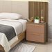Kit 2 Mesas De Cabeceira Dubai 2 Gavetas Nature Camarim VR