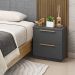 Mesa De Cabeceira Dubai 2 Gavetas 50 cm Alasca VR