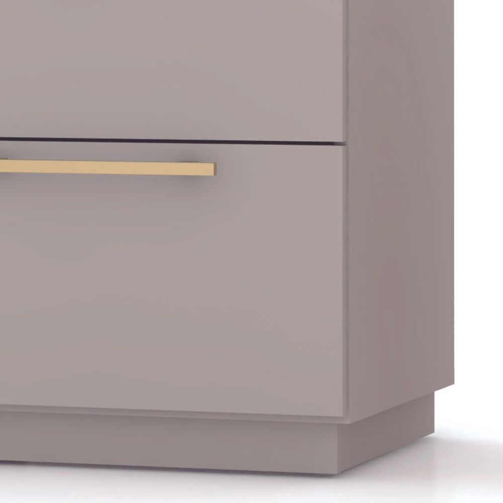 Mesa De Cabeceira Dubai 2 Gavetas 50 cm Fendi VR
