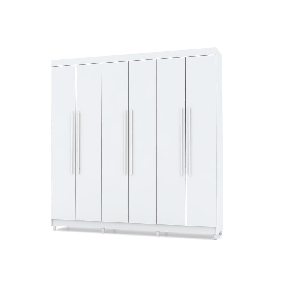 Roupeiro 6 Portas Bentley Branco
