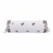 Rolo Decorativo Bordado 200 fios Mondrean Branco Vilela Enxovais 2 peças