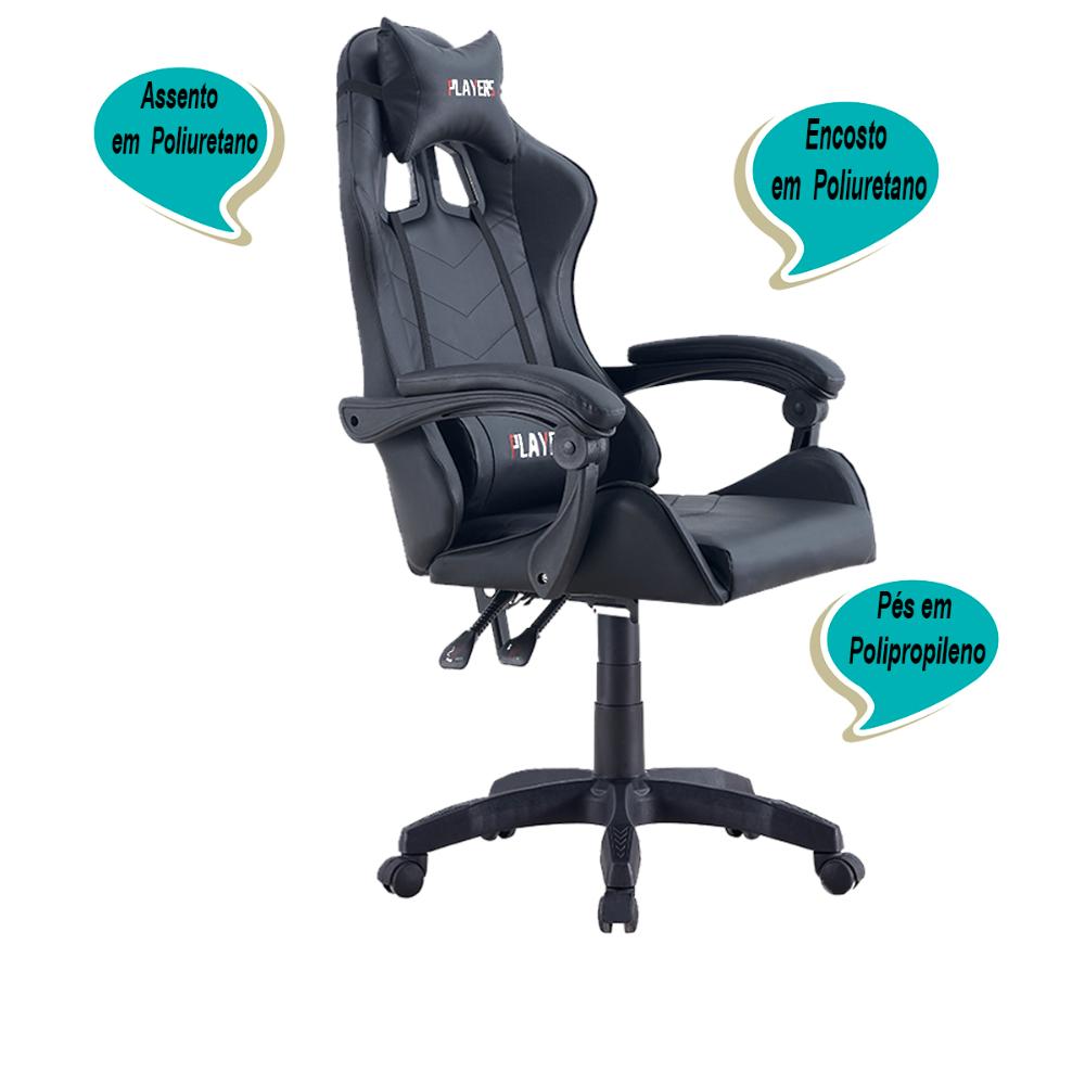 Cadeira Gamer Pop - Preto