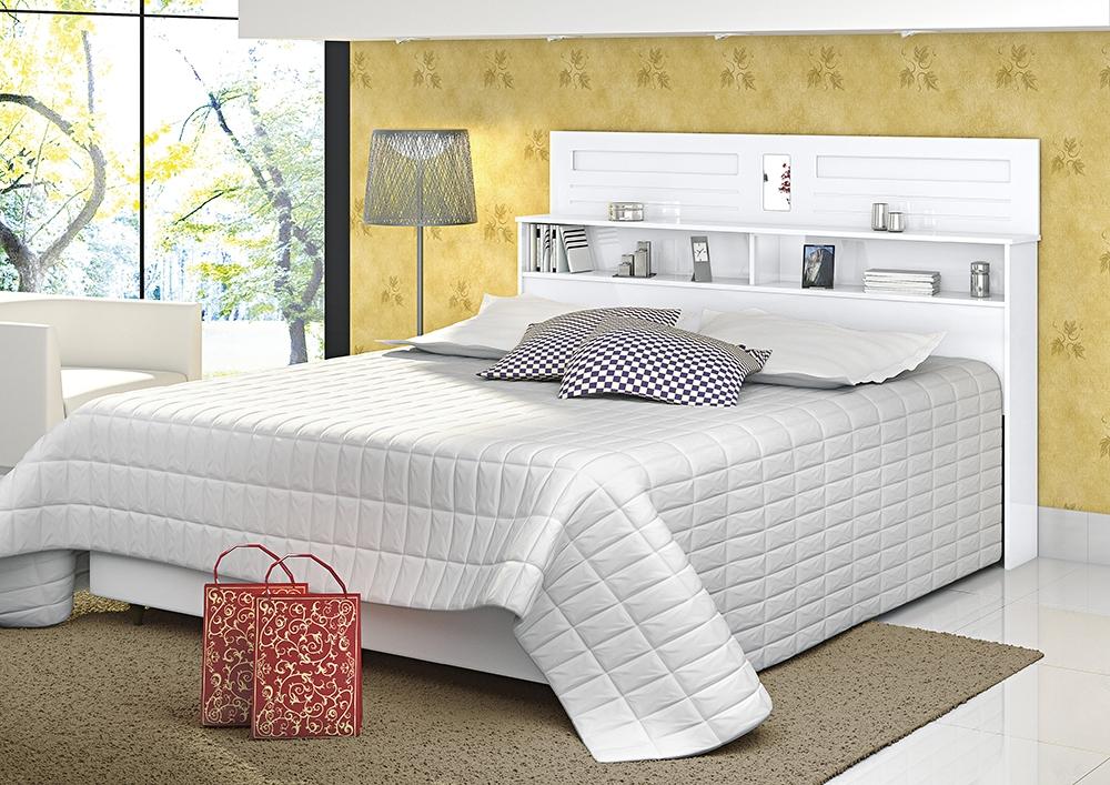 Cabeceira Casal Florença 1,40 Branco - Vitamov