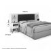 Cabeceira Estofada King Onix Cinamomo E Off White Ripado