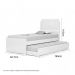 Cama Bibox Solteiro Luiza Cinamomo E Off Com 02 Colchões