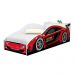 Cama Carro com Baú Infantil Vermelho