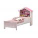 Cama Casinha Com Nichos Princesa Rosa Com Colchão Vitamov
