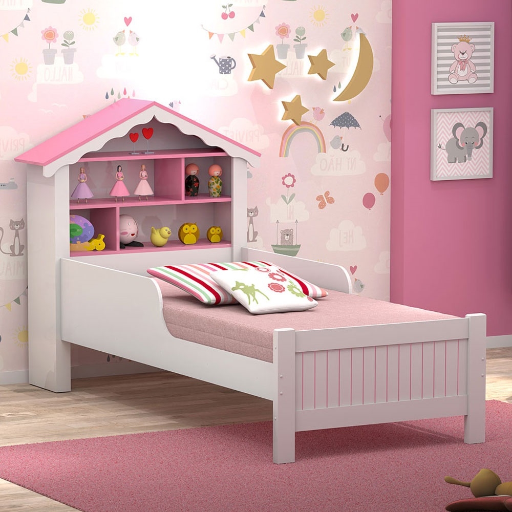 Cama Casinha Menina Juvenil com Colchão