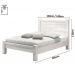 Cama De Casal  Imperial 1,40 Branco - Vitamov