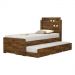 Cama De Solteiro Bibox Luiza Malbec Com Auxiliar  - Vitamov 0420893