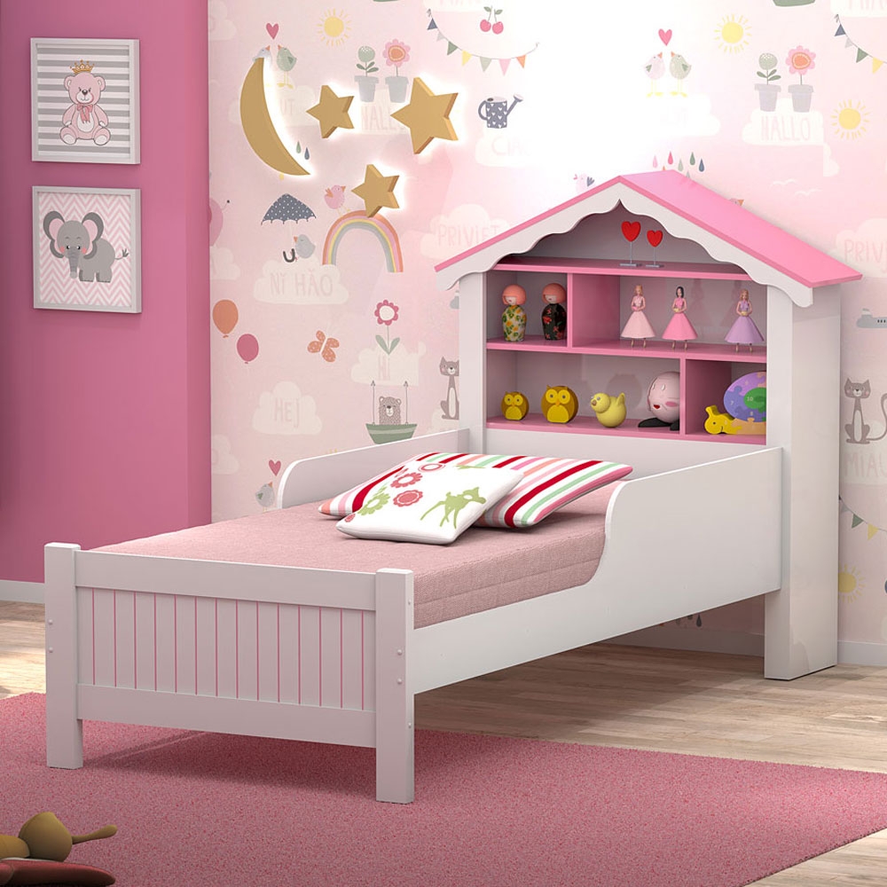 Cama Juvenil Casinha de Princesa com Colchão