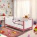 Cama Juvenil Em Nuvem Cristal Branca E Rosa Com Colchão