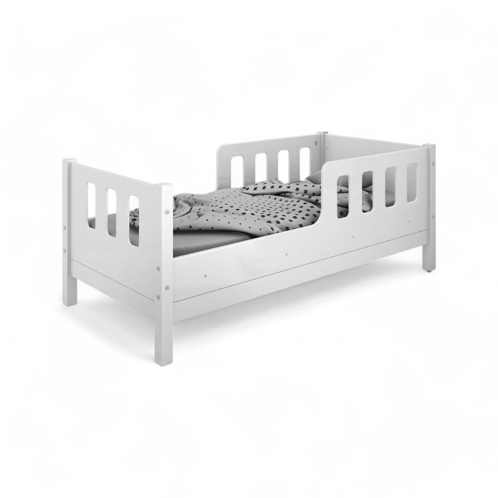 Cama Juvenil com Proteção Encanto Branca e Azul