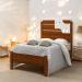 Cama Solteiro Luiza Cinamomo E Off Com Colchão