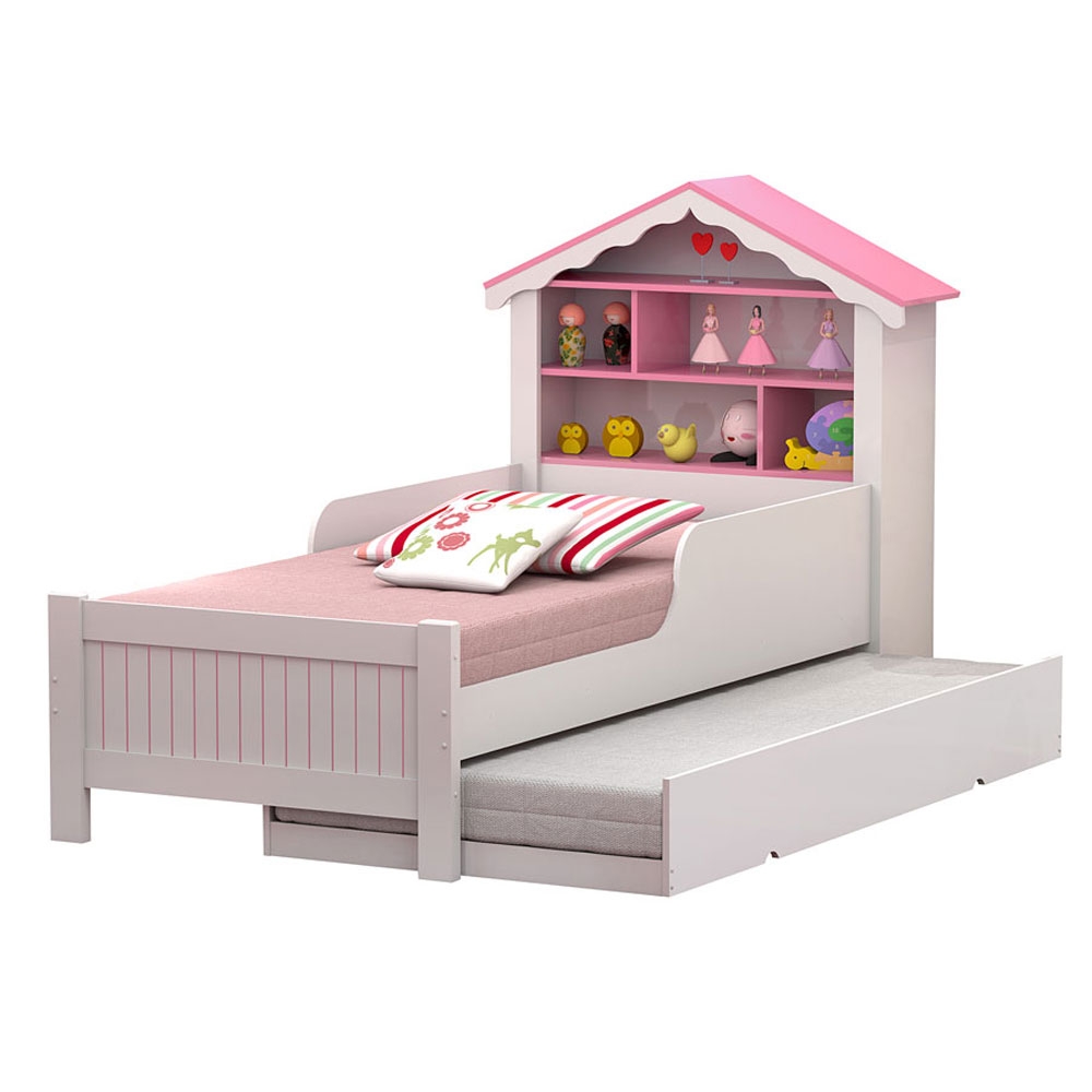 Cama de Princesa Solteiro com Auxiliar