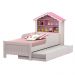 Cama de Princesa Solteiro com Auxiliar e Colchões