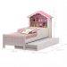 Cama de Princesa Solteiro com Auxiliar e Colchões