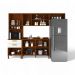 Cozinha Compacta Juliette Com Torre Armário Áereo E Balcão 120 Cinamomo E Connect