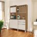 Cozinha Moderna 05 Portas Smart Freijó E Off White