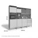 Cozinha Moderna 08 Portas Smart Freijó E Connect