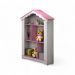Estante Infantil para Brinquedos Magia Branca e Rosa