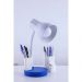 Luminária de Mesa Spiralle Azul Porta Lápis E27 Bivolt
