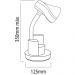 Luminária de Mesa Spiralle Branco Porta Lápis E27 Bivolt