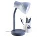 Luminária de Mesa Spiralle Cinza Porta Lápis E27 Bivolt