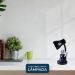 Luminária de Mesa Spiralle Preto Porta Lápis E27 Bivolt