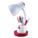 Luminária de Mesa Spiralle Venmelho Porta Lápis E27 Bivolt